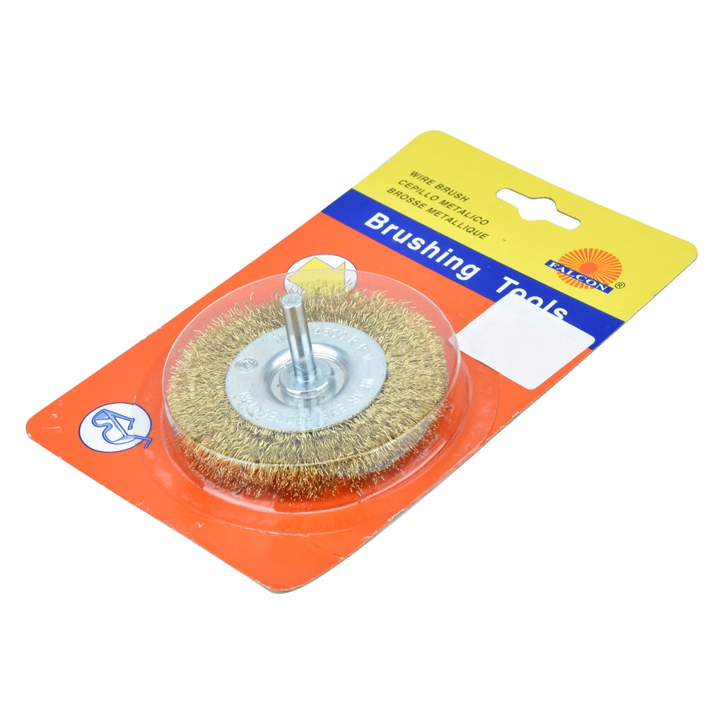 แปรงลวดกลมมีแกน 75x10mm. FC600-075-9009