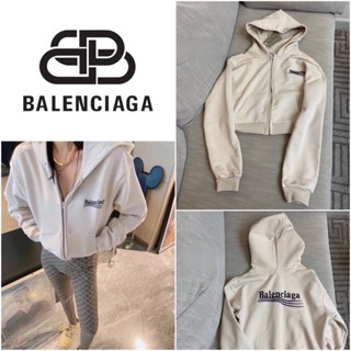 เสื้อคลุมแขนยาวมีฮู้ด Balenciaga