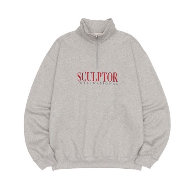 Sculptor Classic Logo Half Zip sz.L Gray (ของพร้อมส่งจากไทย)