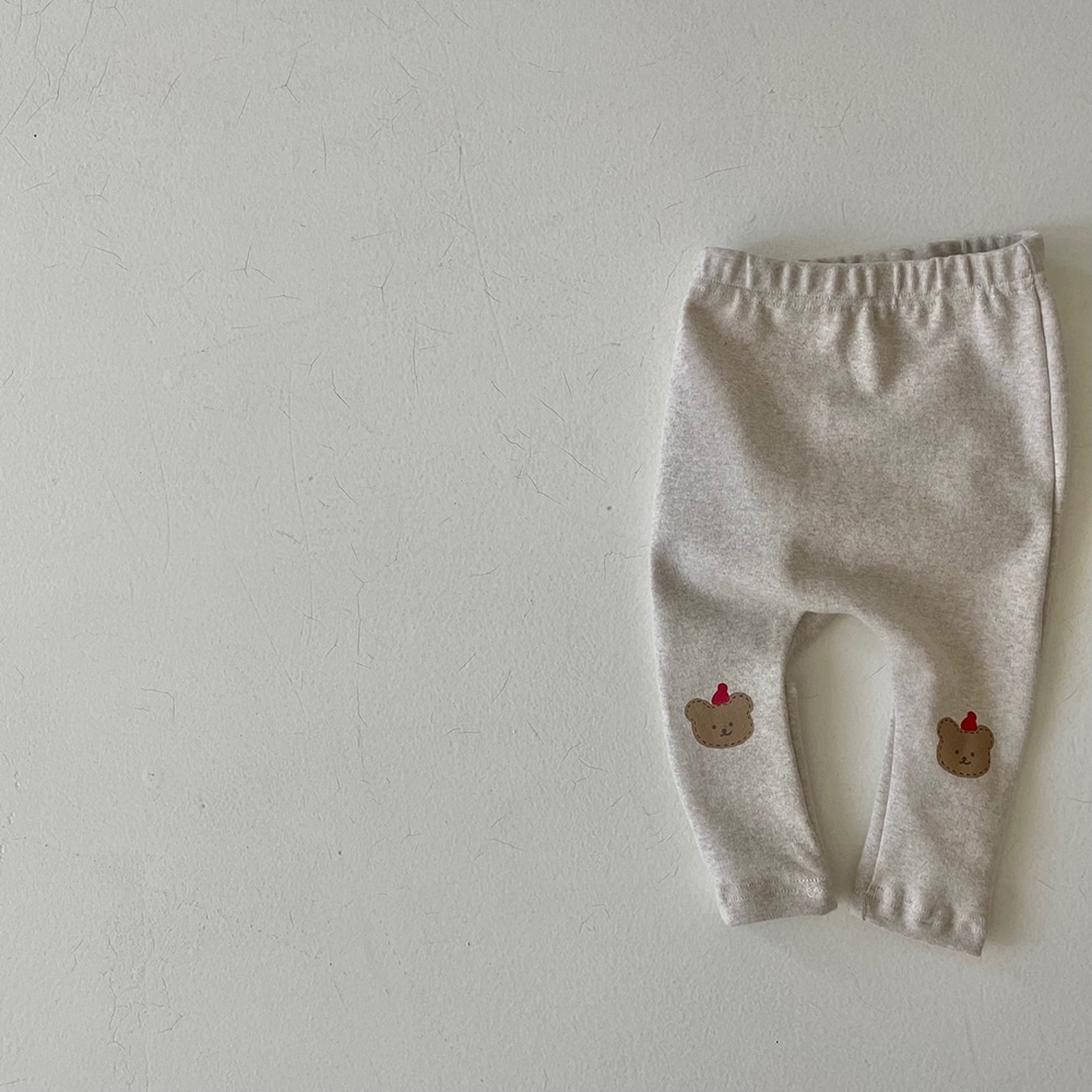 กางเกงขายาว ลายการ์ตูนหมีน่ารัก สําหรับเด็กอายุ 0-2 ปี