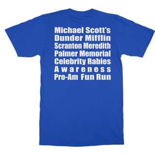 Michael Scott Fun Run T-Shirt เสื้อยื เสื้อวินเทจผญ