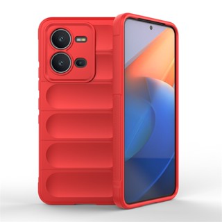 Lenuo เคสโทรศัพท์ ซิลิโคนนิ่ม กันกระแทก สีพื้น หรูหรา สําหรับ Vivo V25 Pro V23 Pro V25E