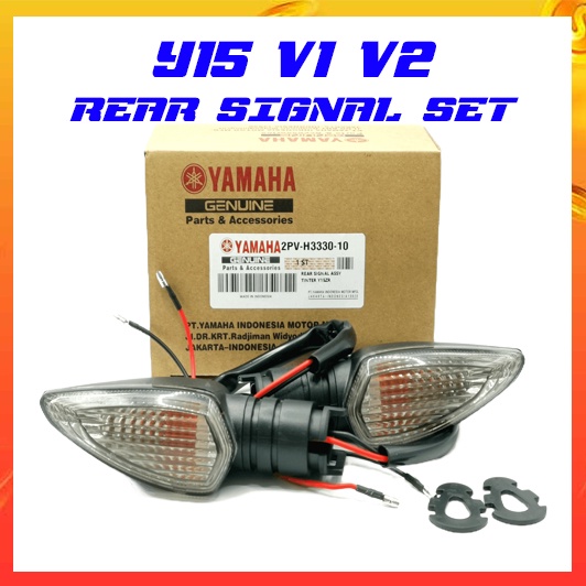 YAMAHA Y15 Y15ZR V1 V2 ชุดป้ายด้านหลัง BELAKANG SIGNAL ด้านหลัง TINTED CLEAR 2PV-H3330-10