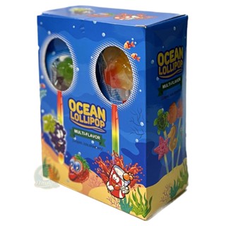 เยลลี่ Ocean Lolipop หลากหลายชาติ บรรจุ 12 ชิ้น