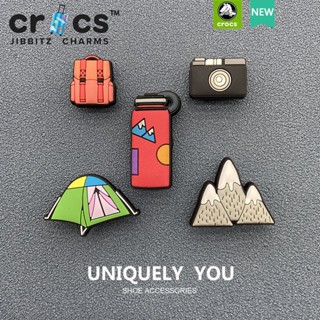 crocs jibbitz set charms ตัวติดรองเท้า แท้ ตั้งแคมป์ คุณภาพสูง จิ๊บบิทซ์ เซ็ต 5 ชิ้น