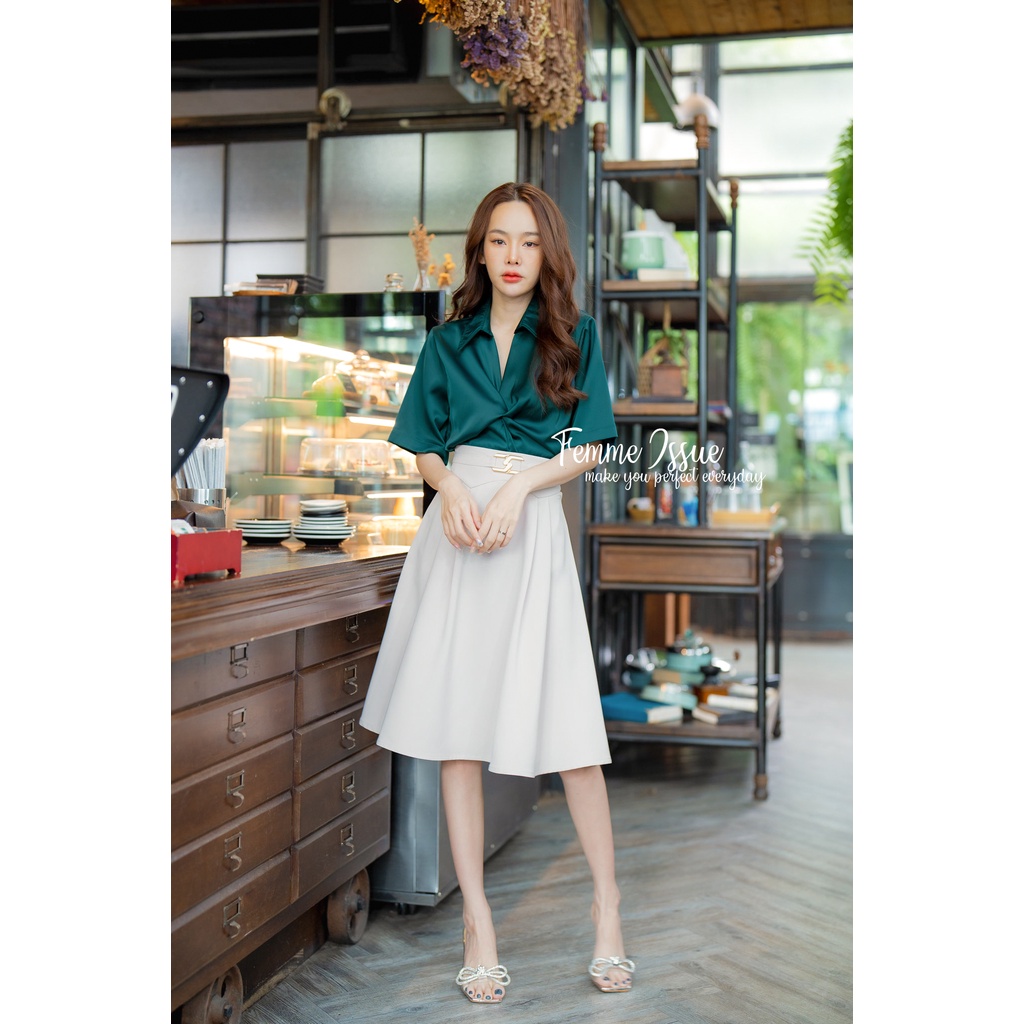 FEMME ISSUE กระโปรงทำงานพรีเมียม C0122 สินค้าขายดี รูปที่ 6