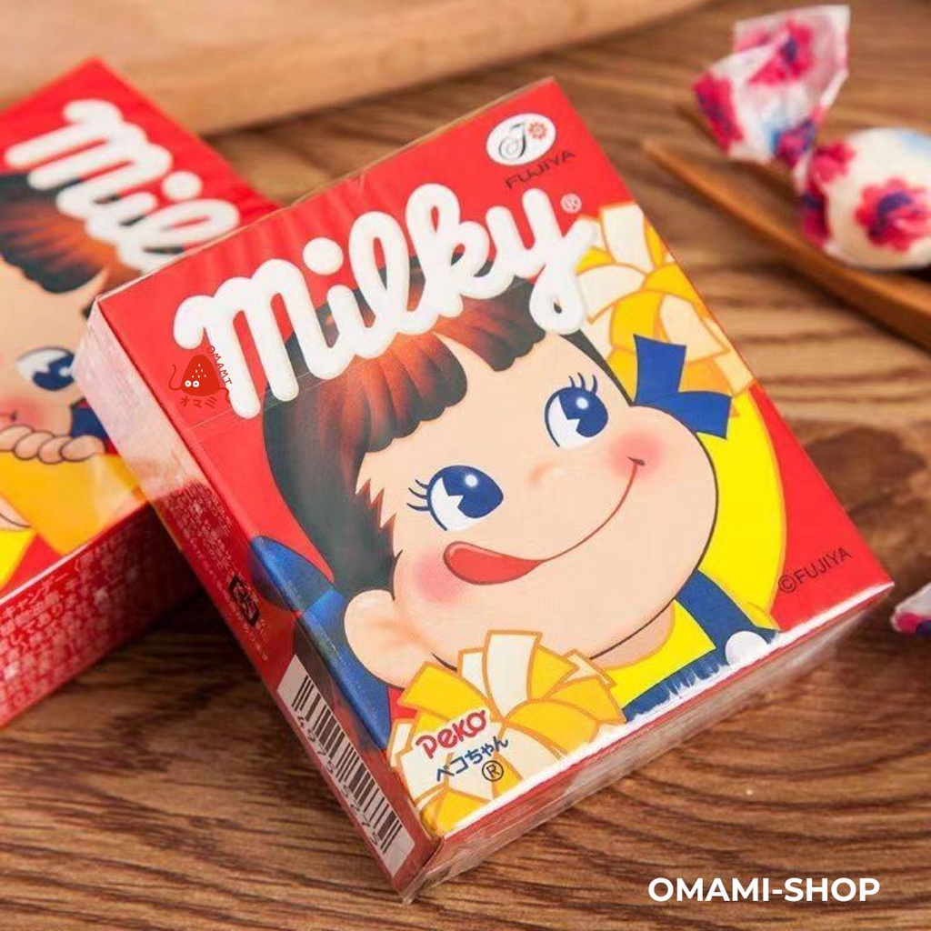 ลูกอม Milky ลูกอมรสนม Fujiya Peko Milky ลูกอมเคี้ยวหนึบ ขนาด25-40g ขนม หอมกลิ่นนม