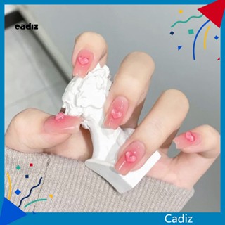 Cadi อุปกรณ์ตกแต่งเล็บ รูปหัวใจ 3D แบบพกพา ยืดหยุ่น DIY 100 ชิ้น ต่อถุง