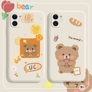 Cartoon bear lovely เคสไอโฟน iPhone 11 X Xr Xs Max เคส iPhone 14 plus 8พลัส case 12 13 pro max 7 8 plus case 14 pro max