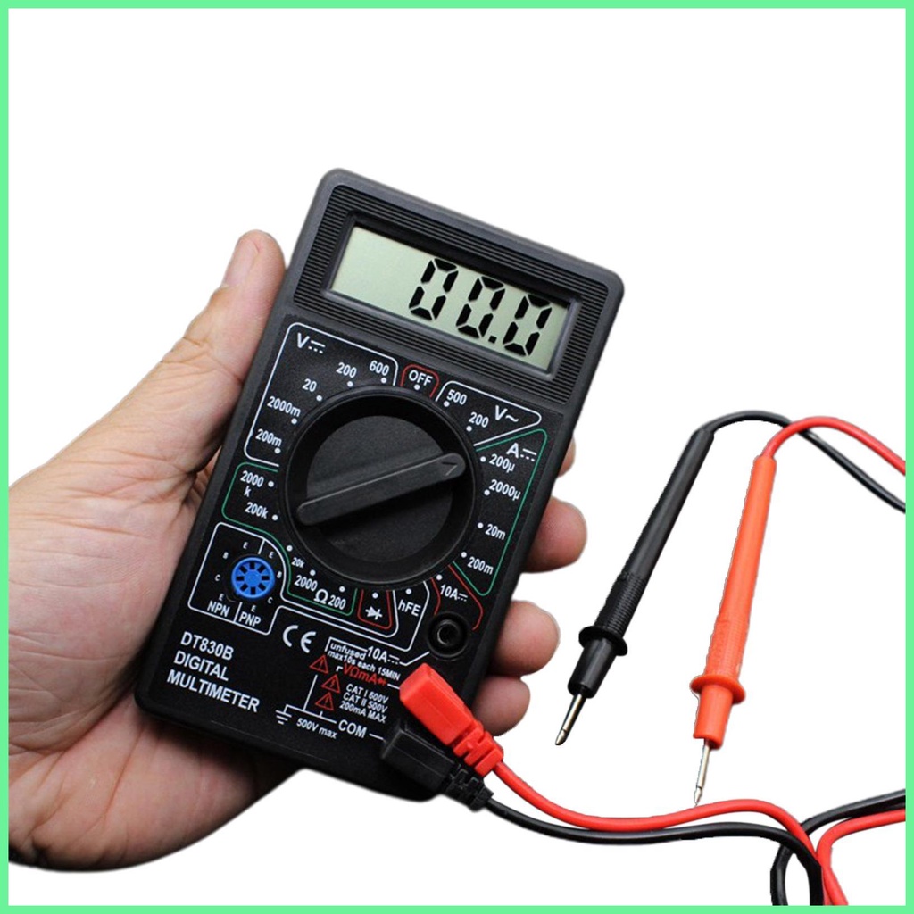 High-Precision Digital Ammeter DT830B AC/DC Voltmeter Auto Range High-Precision Digital Ammeter DT83