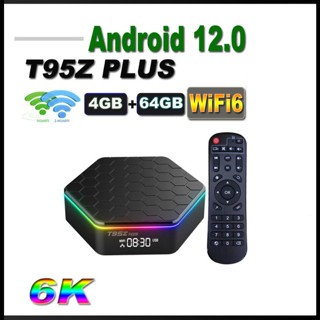 Zevaret T95z Plus Android 12 กล่องรับสัญญาณทีวี H618 6k 2.4g 5g Wifi6 บลูทูธ 5.0 H.265