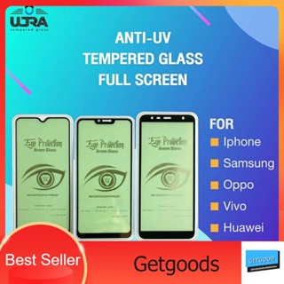 ฟิล์มกระจกถนอมสายตา Samsung เต็มจอ anti-uv A10s,a10,A20s,a20,A30s,A30,A50s,a50,m10,m20,j4+,j6+,a7(2018),a70,a71,m31,M30s