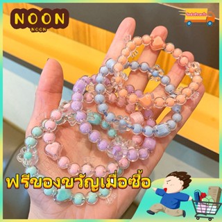 ※NOON※ ยางรัดผม สร้อยข้อมือ สีแคนดี้