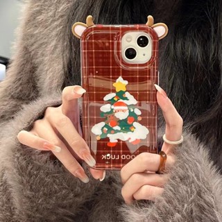 เคสโทรศัพท์มือถือ ลายหูคริสต์มาสน่ารัก สําหรับ iPhone 11 11promax 12 13 13promax 14 14plus 14promax