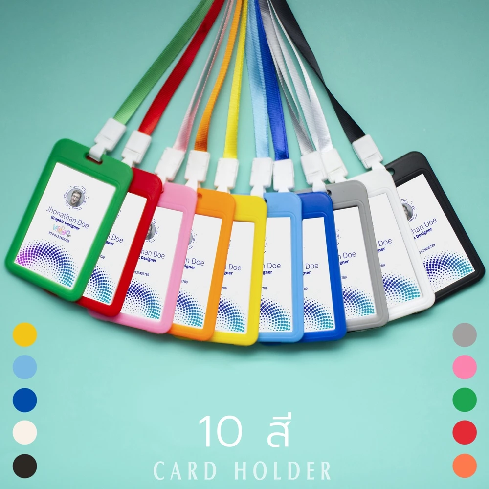 กรอบใส่บัตรพร้อมสาย แนวตั้ง/นอน รุ่น No.805 thumbnail 3