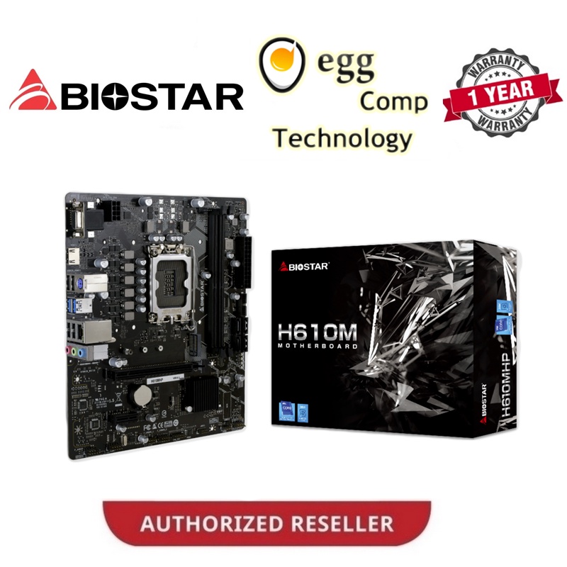 BIOSTAR H610M MATX MOTHERBOARD LGA1700 H610MHP