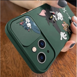 เคสโทรศัพท์มือถือ ซิลิโคนนิ่ม ผิวด้าน กันรอยเลนส์กล้อง ลายการ์ตูน น่ารัก สําหรับ Iphone 14 13 12 11 Pro Max case Ip14 Ip13 Ip12 Ip11