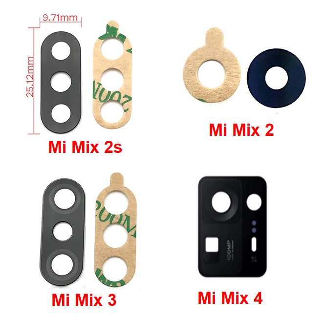 [ ร้านในไทย ] อะไหล่กระจกกล้องหลัง Xiaomi Mi Mix 2 / Mix 2s / Mix 3 / Mix 4