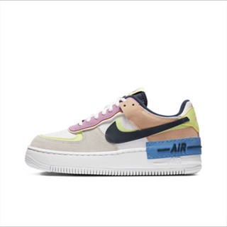 Nike Air Force 1 Shadow black and yellow powder รองเท้าผู้หญิง