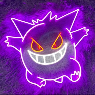 Gengar - ป้ายไฟนีออน led ลายการ์ตูนอนิเมะญี่ปุ่น Gengar แบบกําหนดเอง