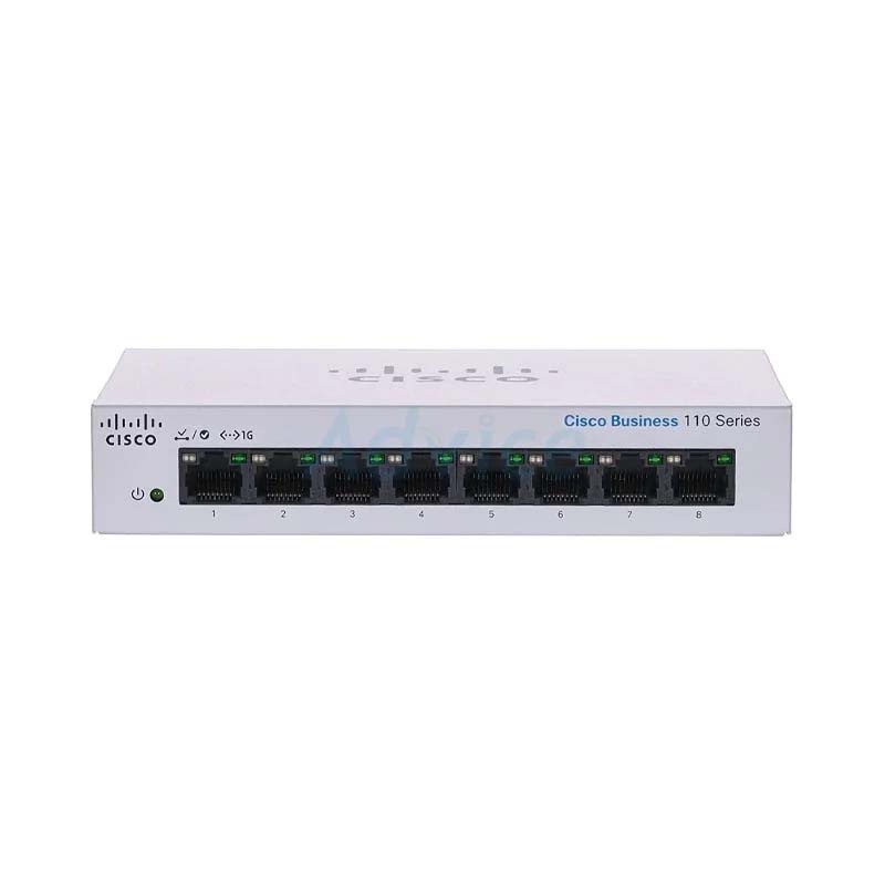 Gigabit Switching Hub 8 Port CISCO CBS110-8T-D-EU (6'')(By Shopee  SuperTphone1234)