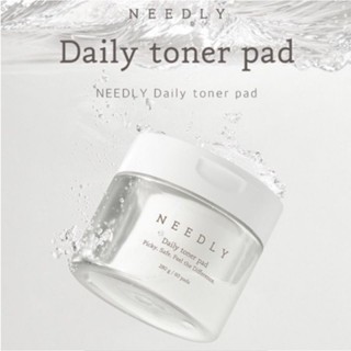 (พร้อมส่ง/แท้) Needly Daily Toner Pads 60แผ่น สำลีแผ่นชุบโทนเนอร์ มีที่คีบในกระปุก bha pha hyaluronic