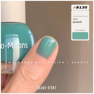 Two moons สีทาเล็บกึ่งเจลสไตล์เกาหลี ลอกได้ ทาเองได้ ไม่ต้องใช้เครื่องอบ สีสวยเหมือนไปทำที่ร้าน 💅🏻