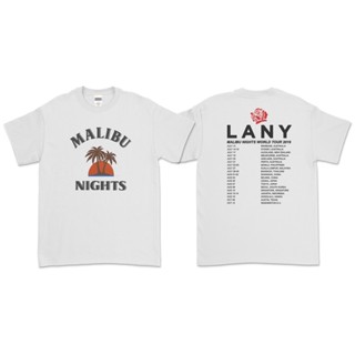 Lany - เสื้อยืด MALIBU NIGHTS WORLD TOUR 2019 (หน้า หลัง)