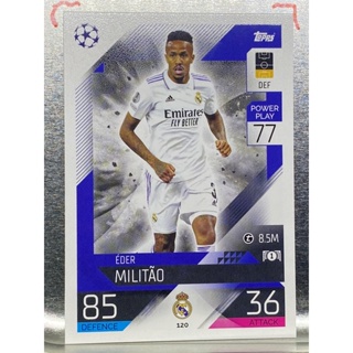 การ์ดนักฟุตบอล 2022/23 Eder Militao การ์ดสะสมทีม Real madrid c.f. การ์ดนักเตะ รีลมาดริด เรอัลมาดริด