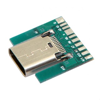 Cy Chenyang ซ็อกเก็ตเชื่อมต่อ SMT type C 24pin USB 3.1 type C ตัวเมีย พร้อมบอร์ด PC DIY