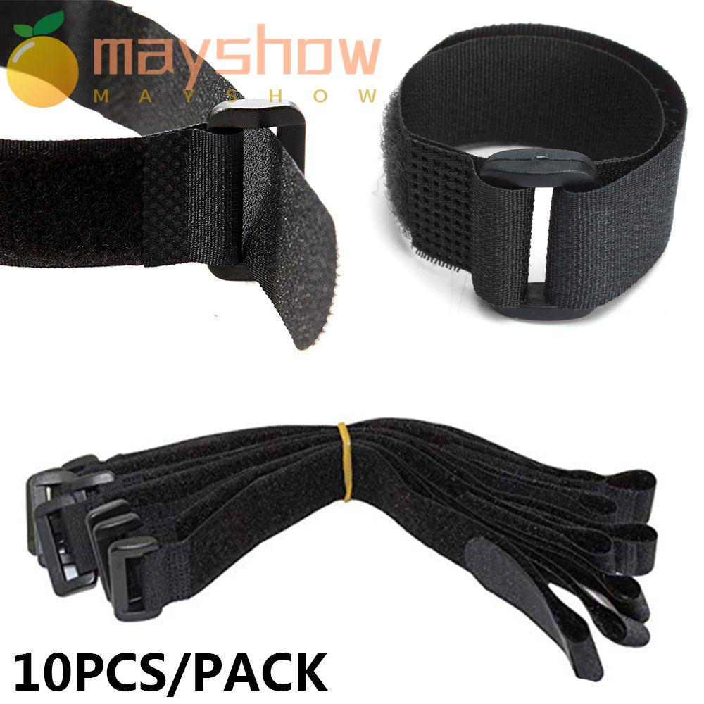 MAYSHOW 20*500mm 10pcs New Strap Cable Ties Durable Reusable Fastening Nylon Hook & Loop Multil Purpose Self-adhesive Bicycle Accessories High Quality Bike Tie