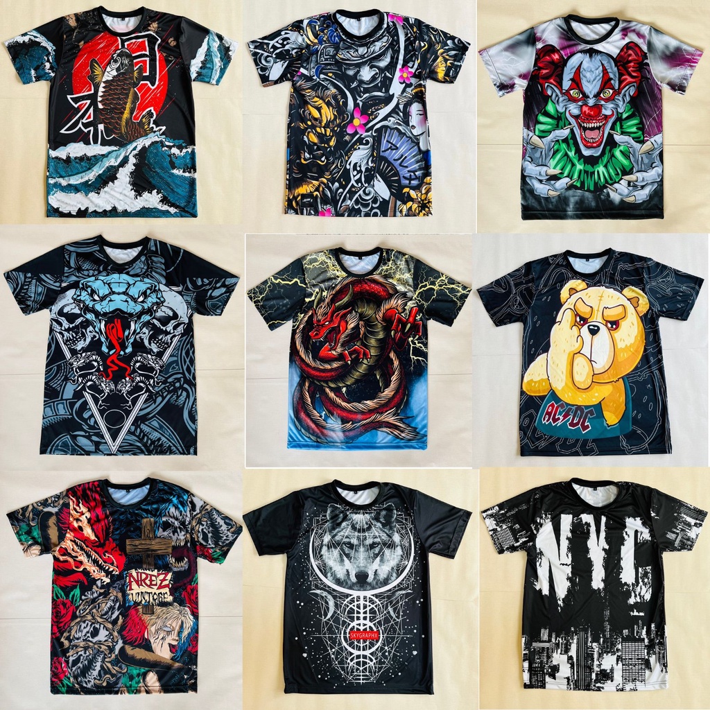 พร้อมส่ง  เสื้อยืดพิมพ์ลาย กราฟฟิกสีสวย สุดเทห์ ผ้าไมโคร OPV เสื้อกราฟฟิก – โปรปัง
