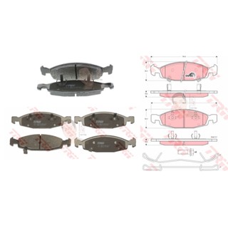 GDB4120 ผ้าเบรค-หน้า(TRW) (เนื้อผ้า COTEC) JEEP GRAND CHEROKEE 4.7 V8