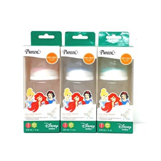 Pureen เพียวรีน ขวดนมคอแคบ เจ้าหญิง Princess ขวดนม PP พร้อมจุกนม Anti-Colic ขนาด 4oz