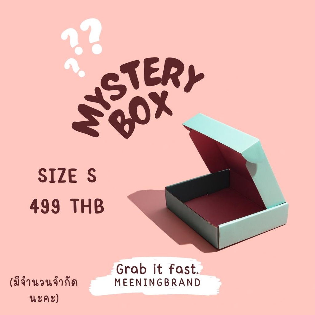 MeeningBrand ❥ กล่องสุ่ม MYSTERY BOX รวมเครื่องประดับ (ขนาดเล็ก S)