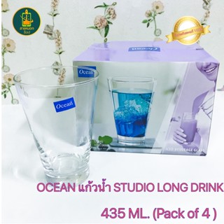 แก้วน้ำ OCEAN แก้วน้ำ STUDIO LONG 435 ML. (Pack of 4)