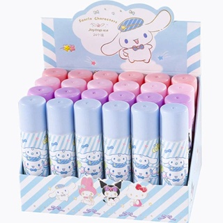 Sanrio กาวเจลลี่สีพื้น ลาย Mymelody Kuromi Cinnamoroll PVA แฮนด์เมด ความหนืดสูง เครื่องเขียน สําหรับเด็กนักเรียน 4 ชิ้น ต่อชุด DIY