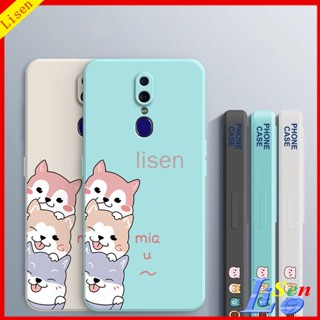 เคส Oppo F11 F9 A5S A12 A7 A17 F11 Pro F7 F5 ภาพประกอบสุนัขน่ารักเคสโทรศัพท์ GG