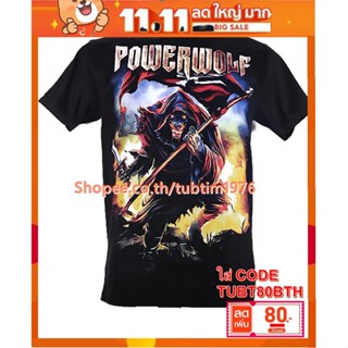 เสื้อวง Powerwolf เสื้อวงดนตรีต่างประเทศ เสื้อวินเทจ พาวเวอร์วูฟ PWF1721