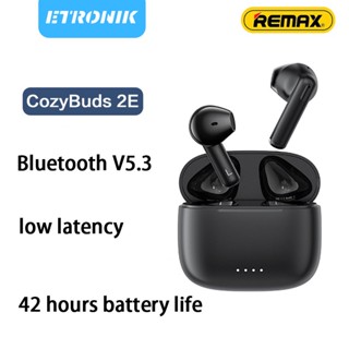 ETRONIK Original Remax Cozy Buds 2E Bluetooth 5.3 หูฟัง ENC หูฟังออกกำลังกาย Dual HT หูฟังพูดคุย 48 ชั่วโมงแบตเตอรี่