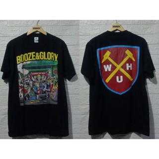 เสื้อยืด พิมพ์ลายวง Booze &amp; GLORY พรีเมี่ยม