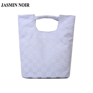 Jasmin NOIR กระเป๋าถือ กระเป๋าสะพายไหล่ ทรงโท้ท ผ้าแคนวาส แฟชั่นเรียบง่าย สําหรับสตรี