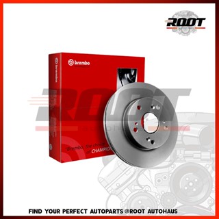 BREMBO จานดิสเบรคหน้า CIVIC HONDA City 1.5 ปี 1.09-14,15-&gt; /Jazz GE ปี08-14 /Jazz GK ปี14-&gt; /Civic EG6 Vtec ปี91-95 /Civ