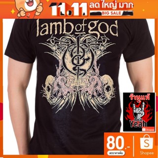 เสื้อวง Lamb Of God เสื้อยืด แลมบ์ ออฟ ก็อด เสื้อยืด วงดนตรี เสื้อวินเทจ RCM1064