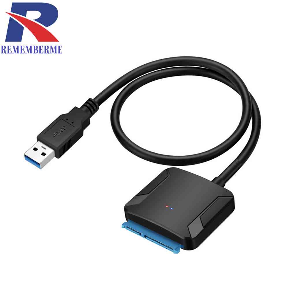 Sata to USB อะแดปเตอร์ USB 3.0 to Sata 3 สายเคเบิ้ล สําหรับ 2.5in 3.5in Hard Disk Drive #8