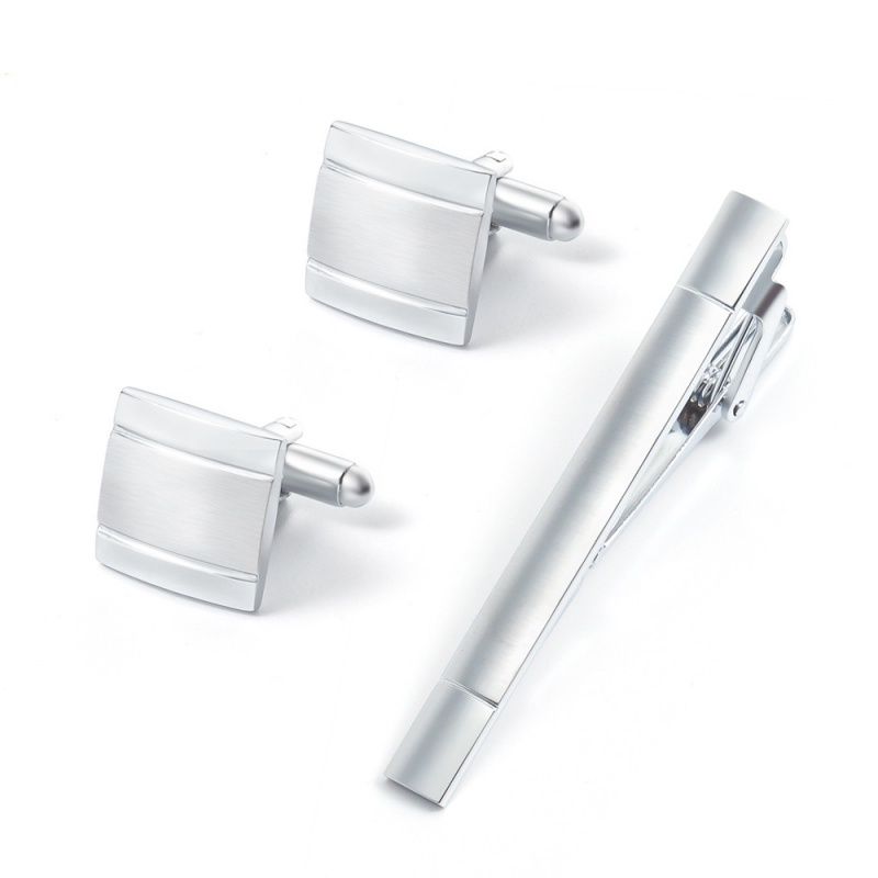 เครื่องประดับแฟชั่น Cufflinks และแฟชั่นใหม่ผู้ชายโลหะ Cufflinks คอคลิปชุด High-End ฝรั่งเศสเสื้อ Tie