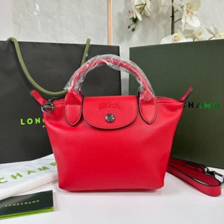 LONGCHAMP LE PLIAGE CUIR TOP HANDLE BAG XS