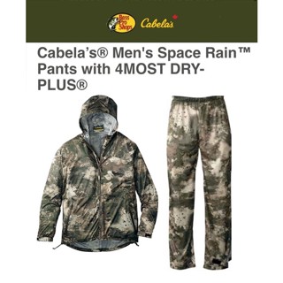 ชุดกันฝนลายพราง ของแท้ Cabela เสื้อและกางเกง