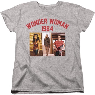 Womens 1984 Pictures Wonder Woman Shirt เสื้อยืดแขนสั้น เสื้อโอเวอร์ไซ