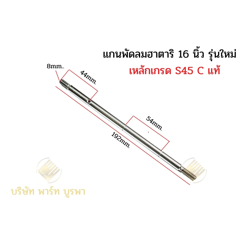 แกนพัดลมขนาด 16 นิ้วฮาตาริ